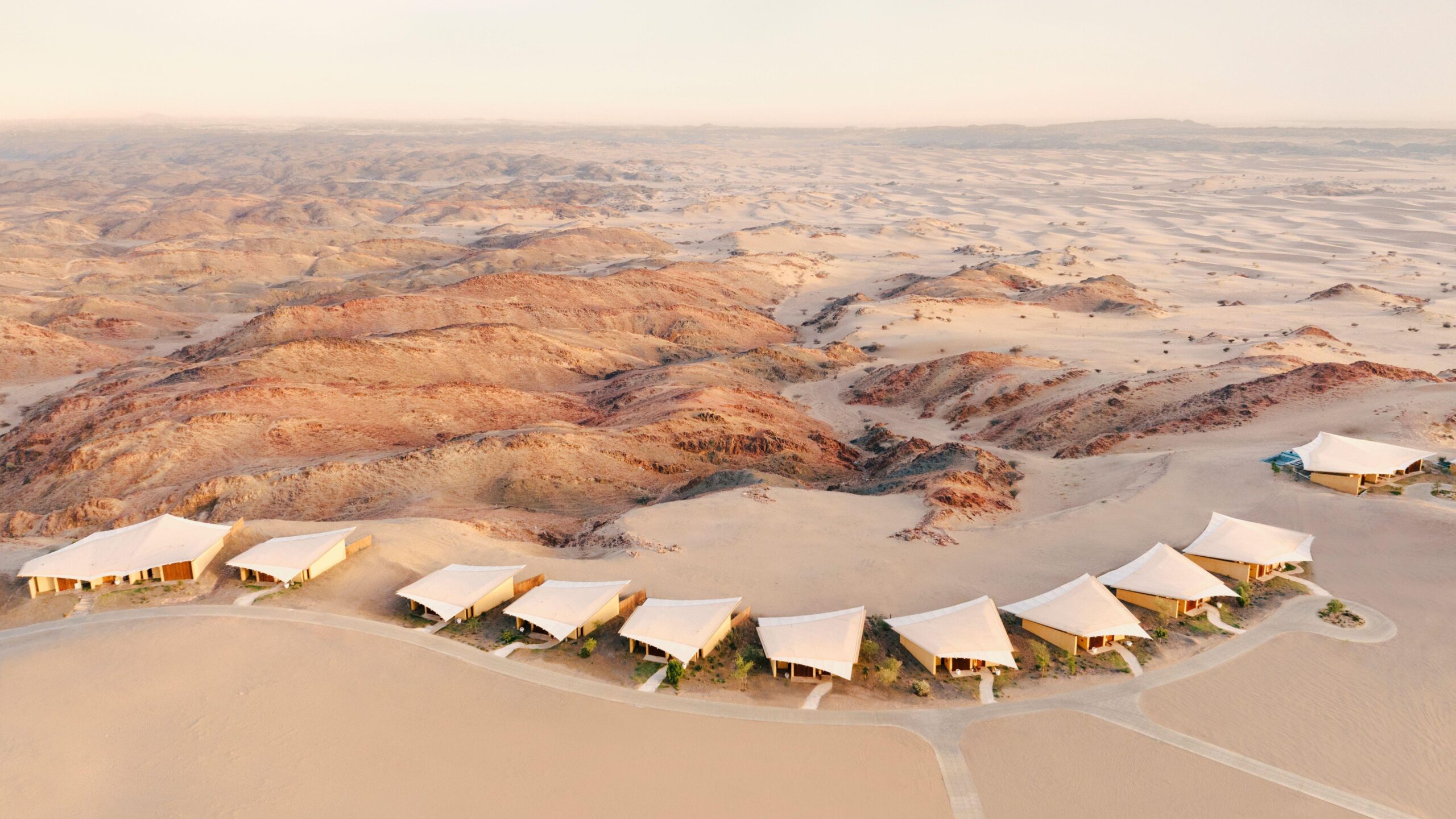 Six Senses Southern Dunes — pool and dune landscape, Umluj Red Sea Saudi Arabia