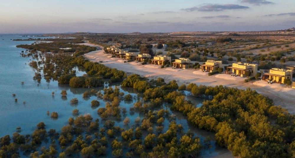 Desert Islands Resort Anantara — overwater villa and Arabian Gulf, Sir Bani Yas UAE
