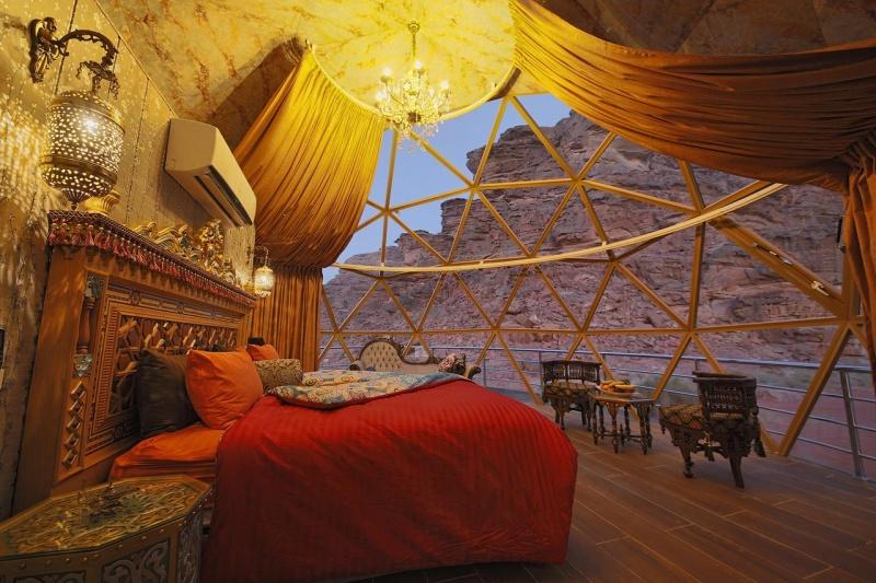 Memories Aicha Luxury Camp — camp setting and desert landscape, Wadi Rum Jordan