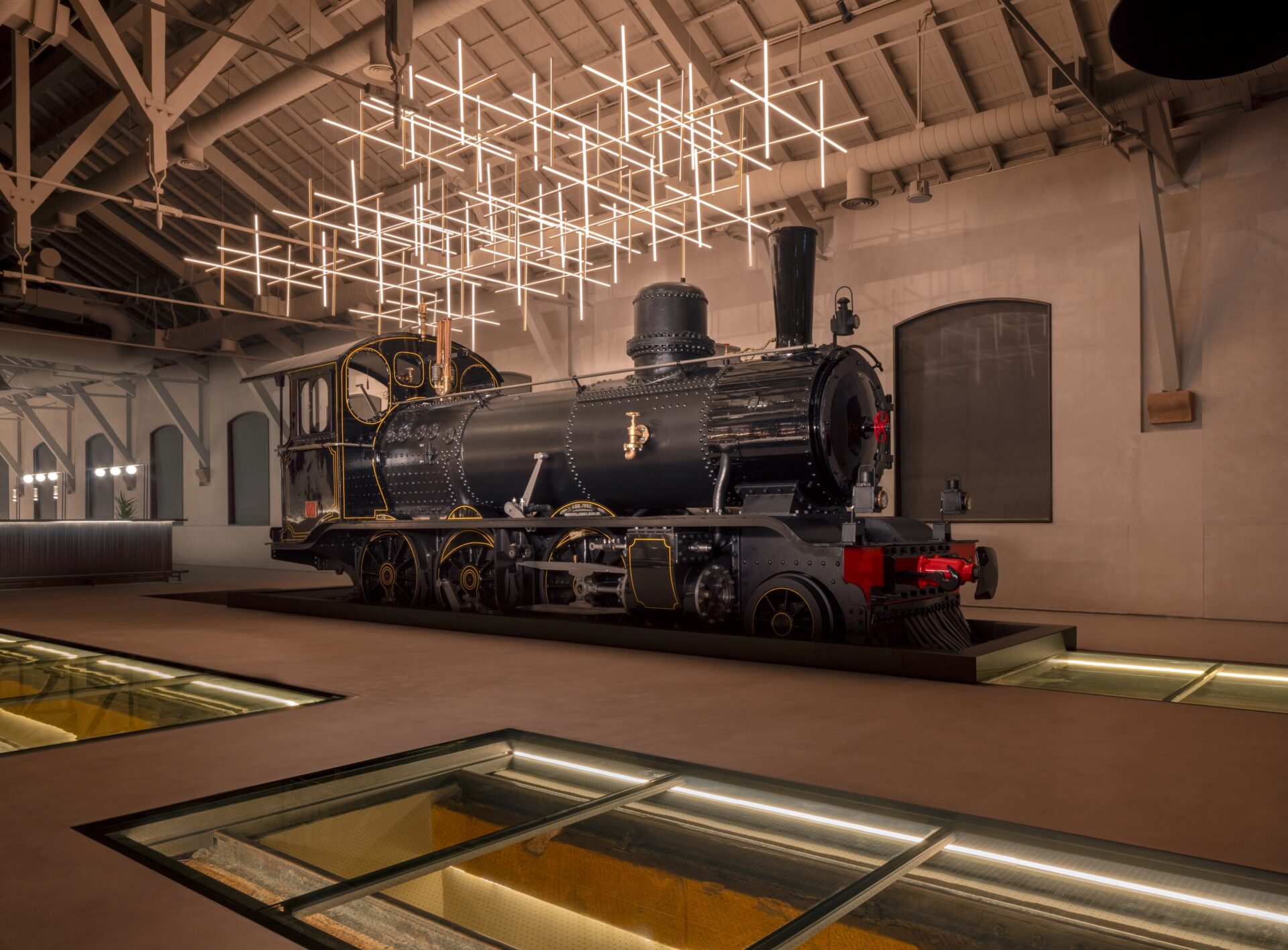 The Chedi Hegra — railway station architecture and desert landscape, Hegra AlUla Saudi Arabia