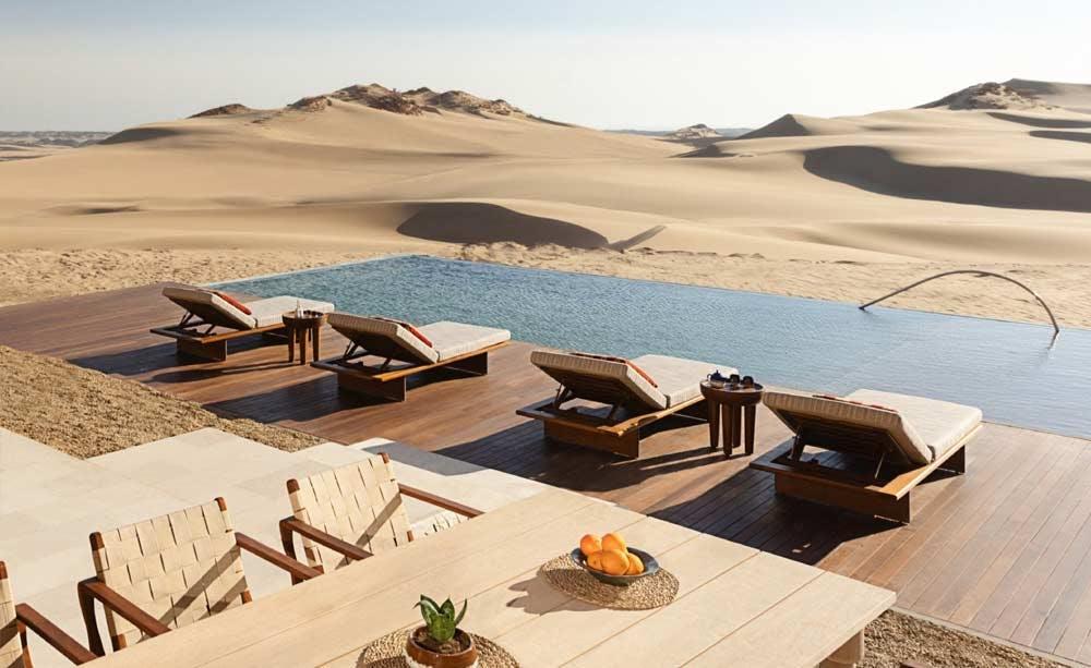 Six Senses Southern Dunes — resort architecture in the Khuff dunes, Red Sea Saudi Arabia