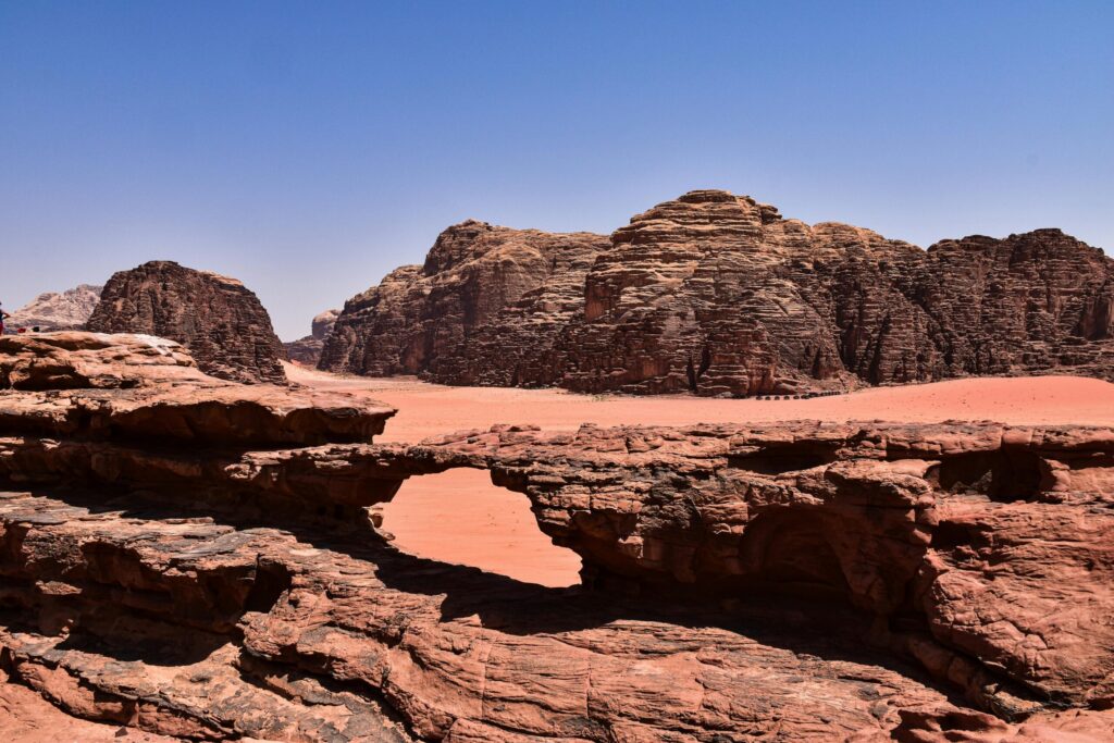 Arabian journeys Wadi Rum sandstone desert landscape
