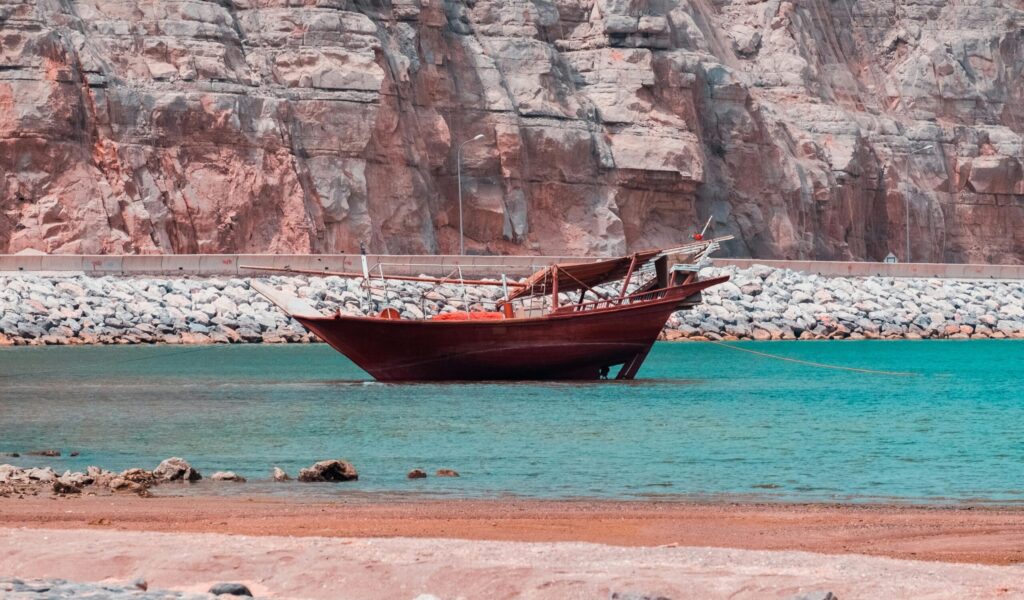 Musandam coastal mountain landscape